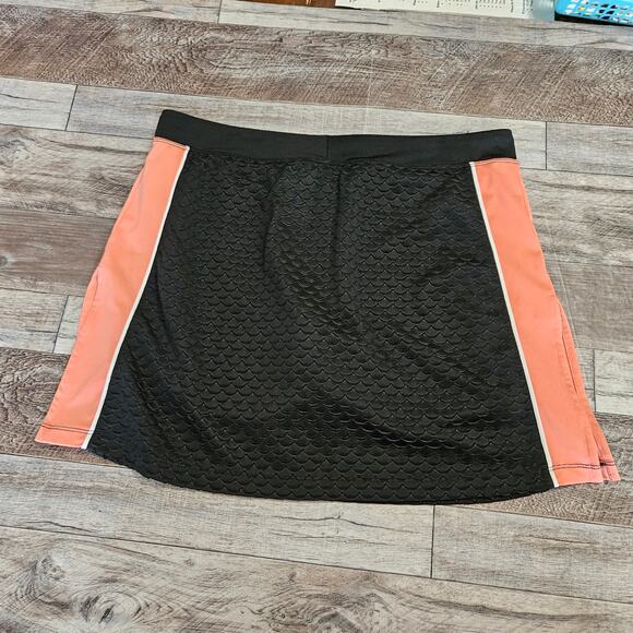 IZOD Skort Tennis Prep Golf Womens Athletic Active Short Mini Skirt Black Slit M - Picture 4 of 7